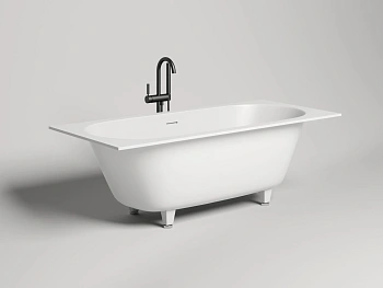 ванна salini ornella axis kit 103511g s-sense 180x80 см, белый