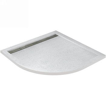 душевой поддон cezares tray as tray-as-r-100-30-w из искусственного камня 100х100, белый