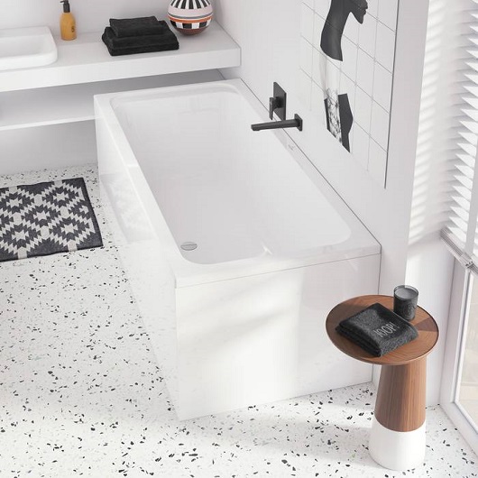 излив villeroy & boch architectura square tvt125002000k5 для ванны, черный матовый