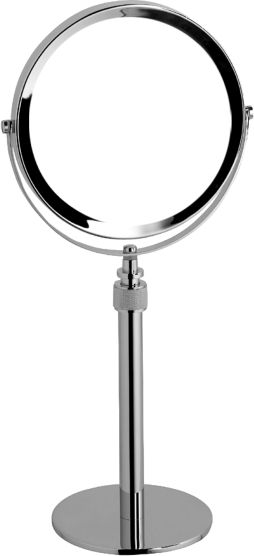 настольное увеличительное зеркало surya metall 6247/gos с круглым основанием, золото сатин