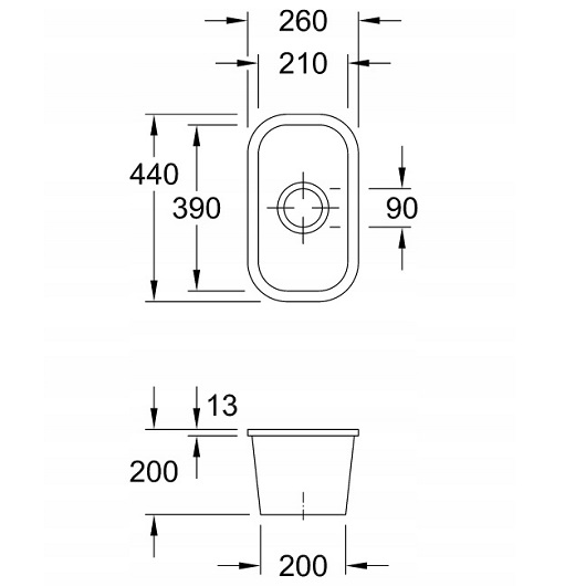 кухонная мойка villeroy & boch cisterna 26 670701kg ceramicplus 260х440 мм, белый