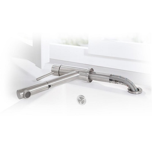 смеситель для кухни villeroy & boch como shower window 925800lc для кухни, stainless steel