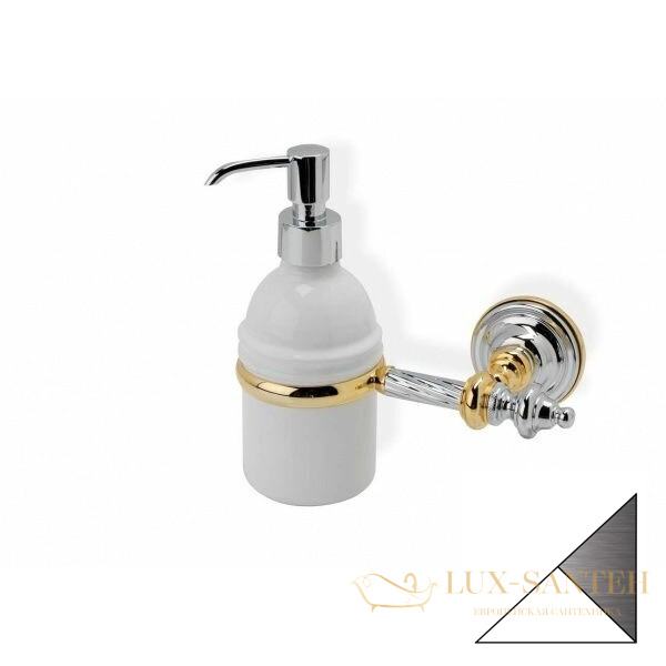 дозатор керамический stil haus giunone g30(03) настенный, хром-белый