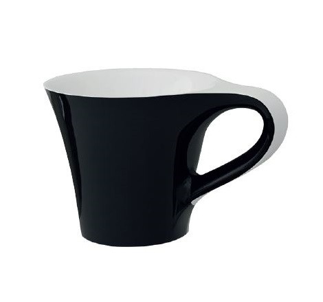 раковина artceram cup osl005 01 50 накладная 70 см, белый / черный