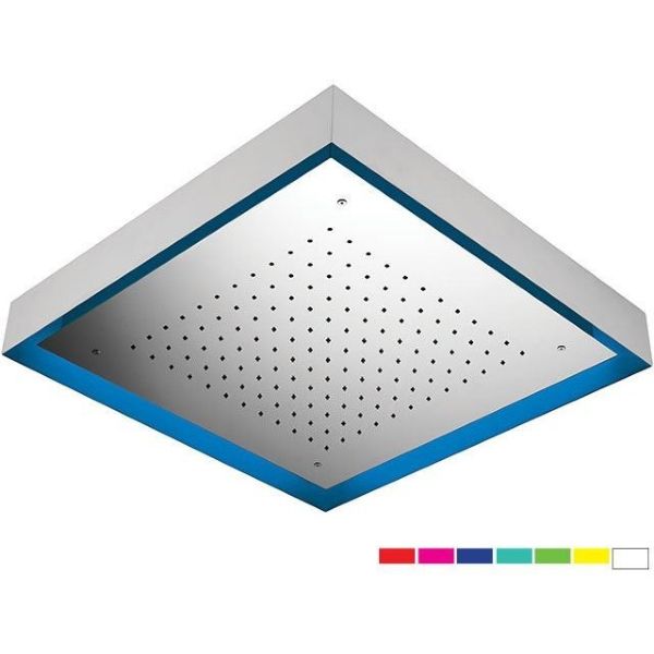 daniel, a579alcm57, потолочная лейка для душа с 7 цветной светодиодной подсветкой, диаметр 570 мм, цвет хром