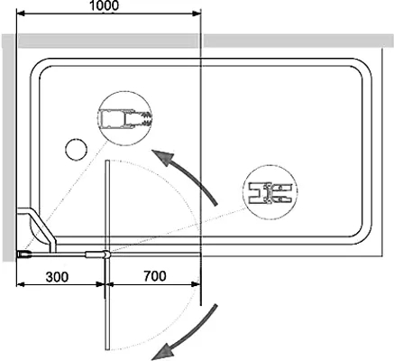 шторка rgw screens 03111110-14 на ванну sc-11 100x140, профиль черный, стекло прозрачное