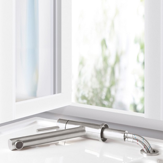 смеситель для кухни villeroy & boch como window 925700lc для кухни, stainless steel