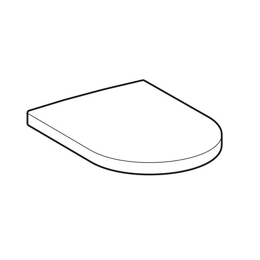 сиденье geberit icon 500.670.01.1 с крышкой с механизмом плавного закрывания, белый