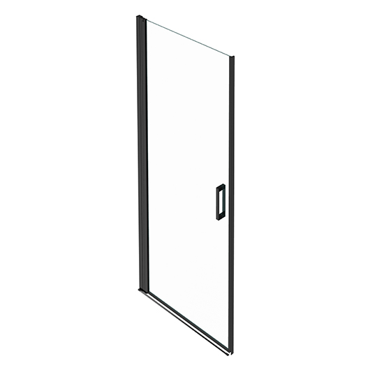 душевая дверь jacob delafon contra e22t81-bl для угла 80 см, профиль черный матовый, стекло прозрачное