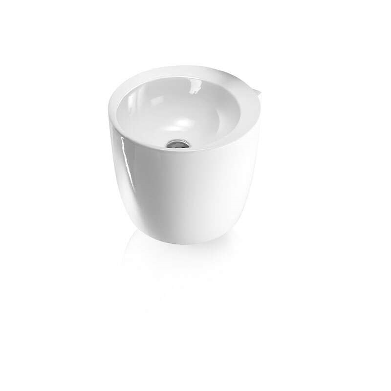 Купить aet totem cr, l102t0r0v1100, раковина подвесная, круглая, 41 см, цвет белый в интернет-магазине lux-santeh.ru