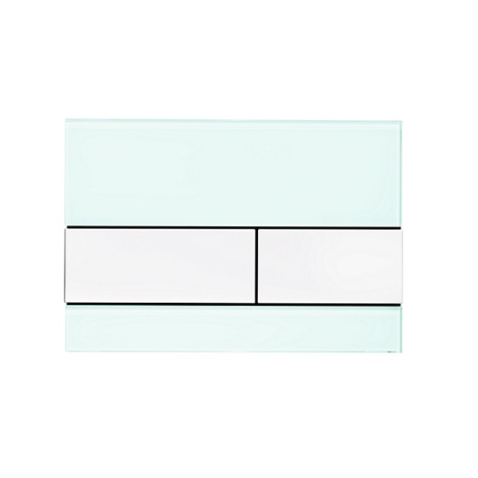 стеклянная панель смыва tece tecesquare 9240803, зеленое стекло/клавиши белые