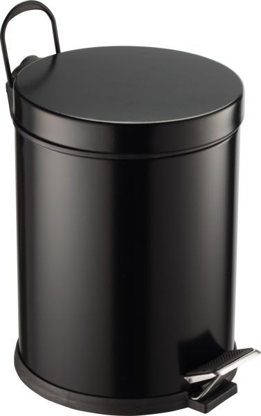 контейнер для мусора sanibano al72005/mb 5 литров, черный матовый