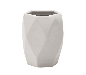 стакан керамический gedy dalia da98(02) настольный, белая керамика