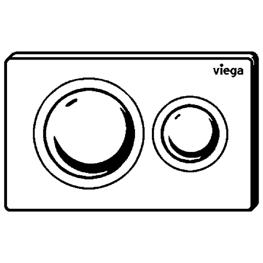 панель смыва viega prevista visign for style 20 773793, белый