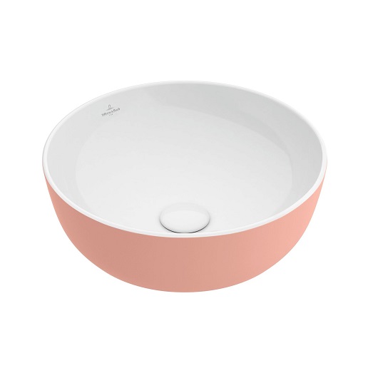 раковина накладная villeroy & boch artis 417943bct0 430 мм, powder 