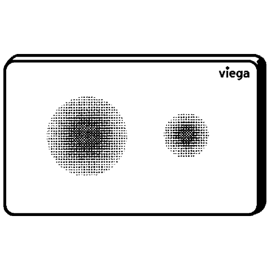 панель смыва viega prevista visign for style 25 774356 бесконтактная, белый