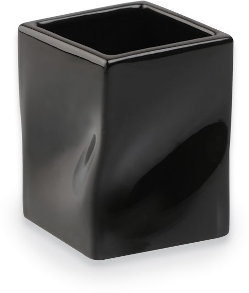 стакан керамический stil haus prisma 793(ne) настольный, черная керамика