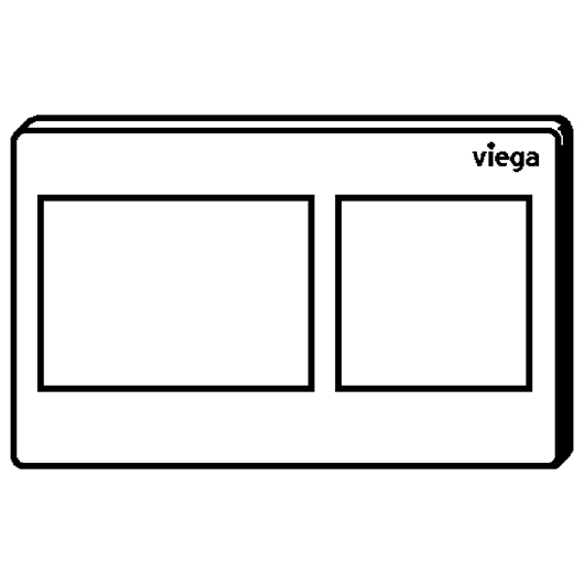 панель смыва viega prevista visign for style 21 773250, белый