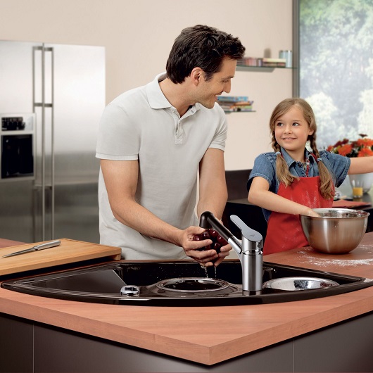кухонная мойка villeroy & boch solo eck 670802tr timber ceramicplus 1075×600 мм, коричневый