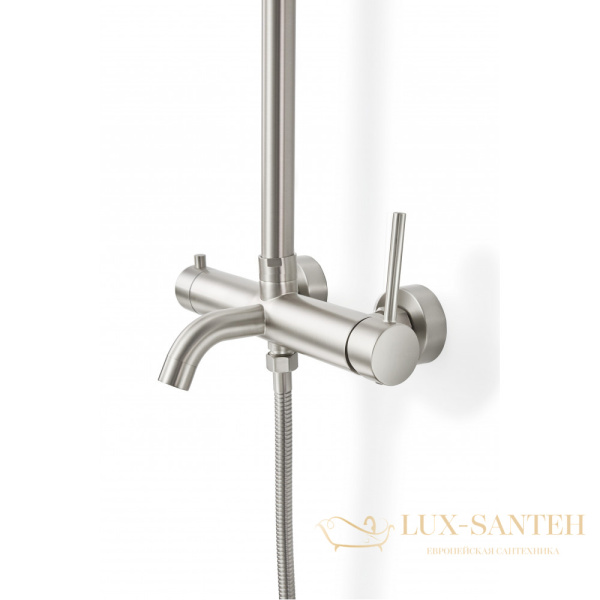 душевая система для ванны milacio ultra mcu.151.ss, нержавеющая сталь 