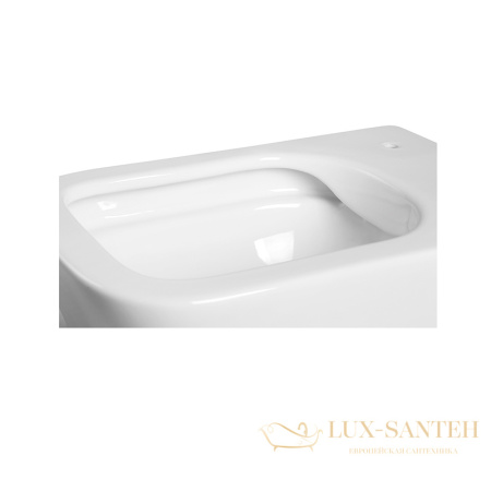 унитаз подвесной безободковый charus alva rimless ewc700-114w, с быстросъемной крышкой с сиденьем, микролифт,белый глянцевый