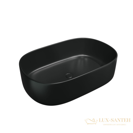 раковина накладная charus tenaro 700-024b, 560*390*140 мм, черный матовый