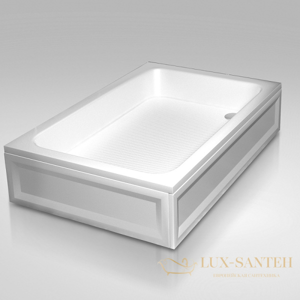 акриловый поддон rgw acrylic 16180290-51 для душа b/cl-s 100x90, белый