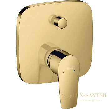 смеситель для ванны с душем hansgrohe talis e 71745990, полированное золото