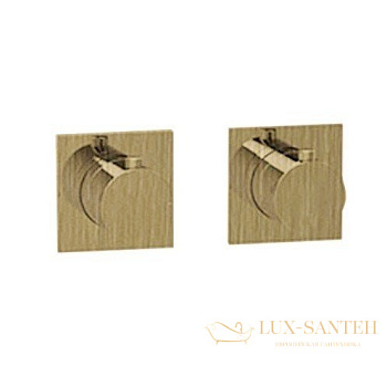 термостат для душа встраиваемый almar modular e180182.hb, внешняя часть, на 2-3 выхода, латунь брашированная pvd