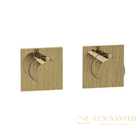 термостат для душа встраиваемый almar modular e180182.hb, внешняя часть, на 2-3 выхода, латунь брашированная pvd