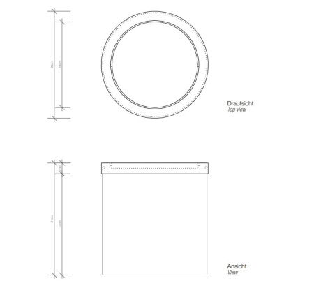 ведро для мусора decor walther dw 125 0608060 6 л, черный матовый