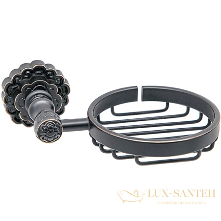 мыльница milacio villena mc.900.bbr, черная бронза