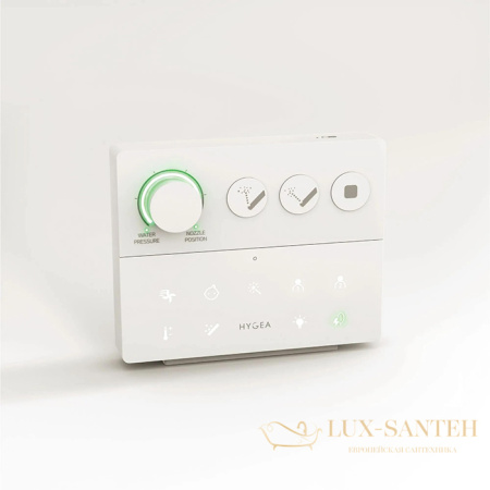 унитаз подвесной 38х59 см artceram hype khyv001 05 00, с крышкой-биде и дистанционным пультом,  saniglaze matt white
