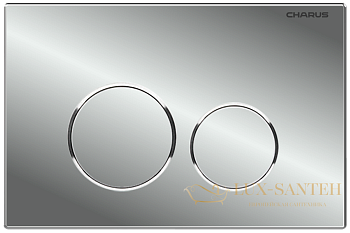 панель смыва charus tm, spazio, fp.330.21.01, хром глянцевый