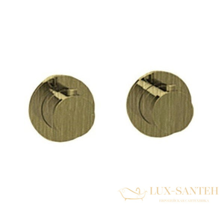 термостат для душа встраиваемый almar modular e180132.hb, на 2-3 выхода, внешняя часть, латунь брашированная pvd