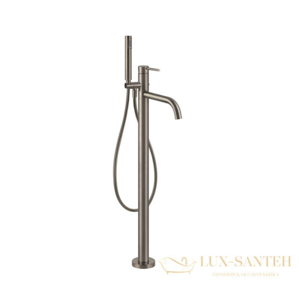 смеситель напольный для ванны gessi emporio via tortona 24943.149, finox brushed nickel