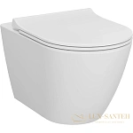 Подвесной безободковый унитаз VitrA Sanibelle 7551B003-0075, белый