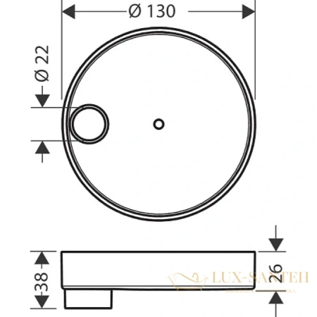 мыльница hansgrohe cassetta 28679000