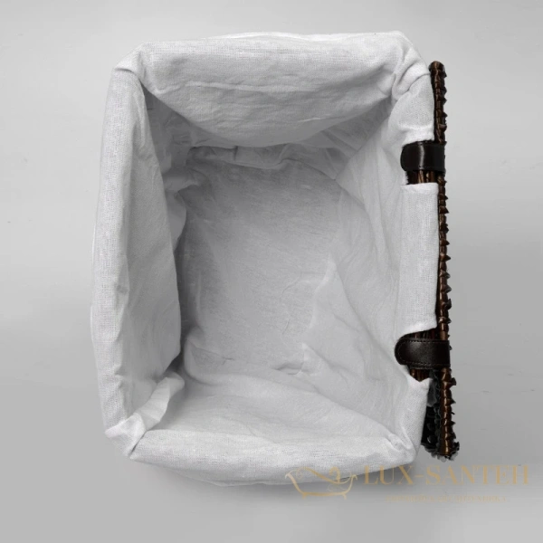 плетеная корзина wasserkraft isar wb-130-l для белья, темно-коричневый