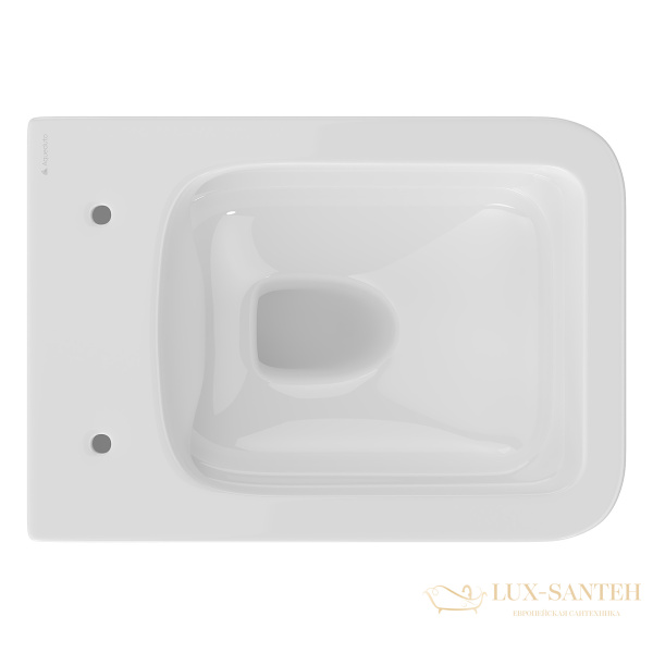 унитаз подвесной aqueduto macio, mac0110, 520*370 безободковый, сиденье с микролифтом, белый глянцевый