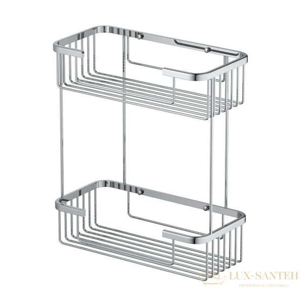 полка-решетка двойная timo saona 13083/00, хром