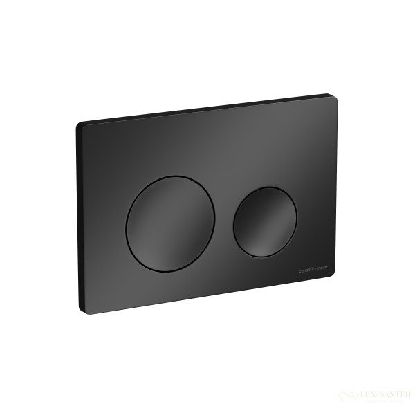 панель смыва ceramica nova balance circle cn12-001mb для инсталляции, черный матовый