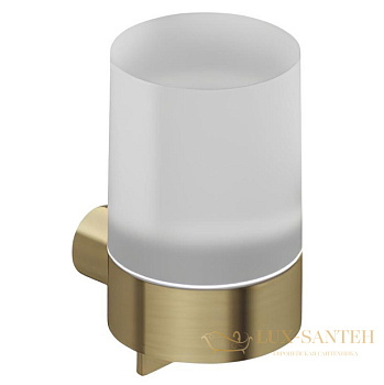 дозатор для жидкого мыла подвесной kludi vela r, 58976n0,  150 мл, золото брашированное