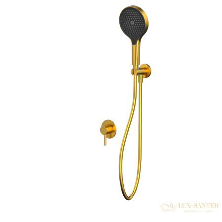 душевая система для душа скрытого монтажа whitecross y, yset02topglb, золото брашированное