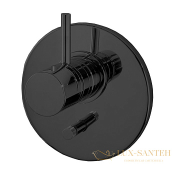 термостат для душа встраиваемый fima carlo frattini fimatherm, f4039x2ns, на 2 выходв, черный матовый