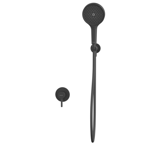 душевая система для душа скрытого монтажа whitecross y, yset02topbl, черный матовый