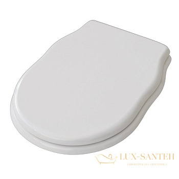 сиденье artceram hermitage hea005 01 73 для унитаза с крышкой softclose, белый/золото