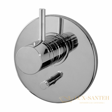 термостат для душа встраиваемый fima carlo frattini fimatherm, f4039x2sn, на 2 выходв, никель брашированный