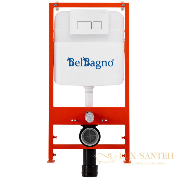 инсталляция belbagno bb026/bb042bl с клавишей смыва, белый глянцевый