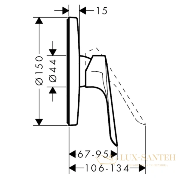 смеситель для душа hansgrohe logis e 71603000
